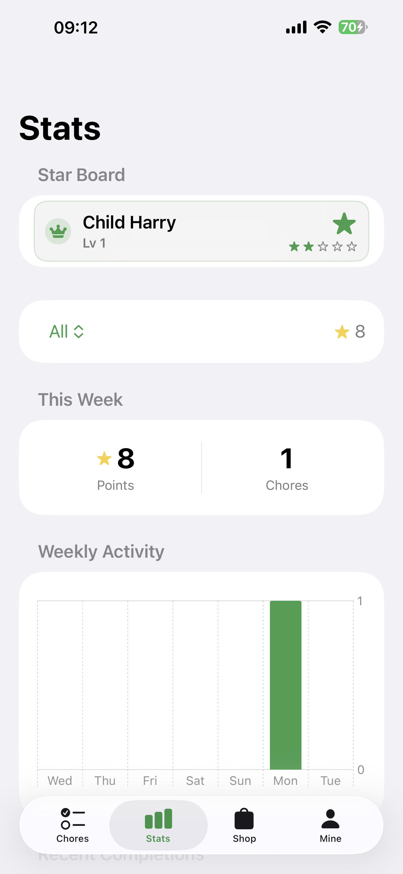 Monster Chores - Chore Points and Rewards