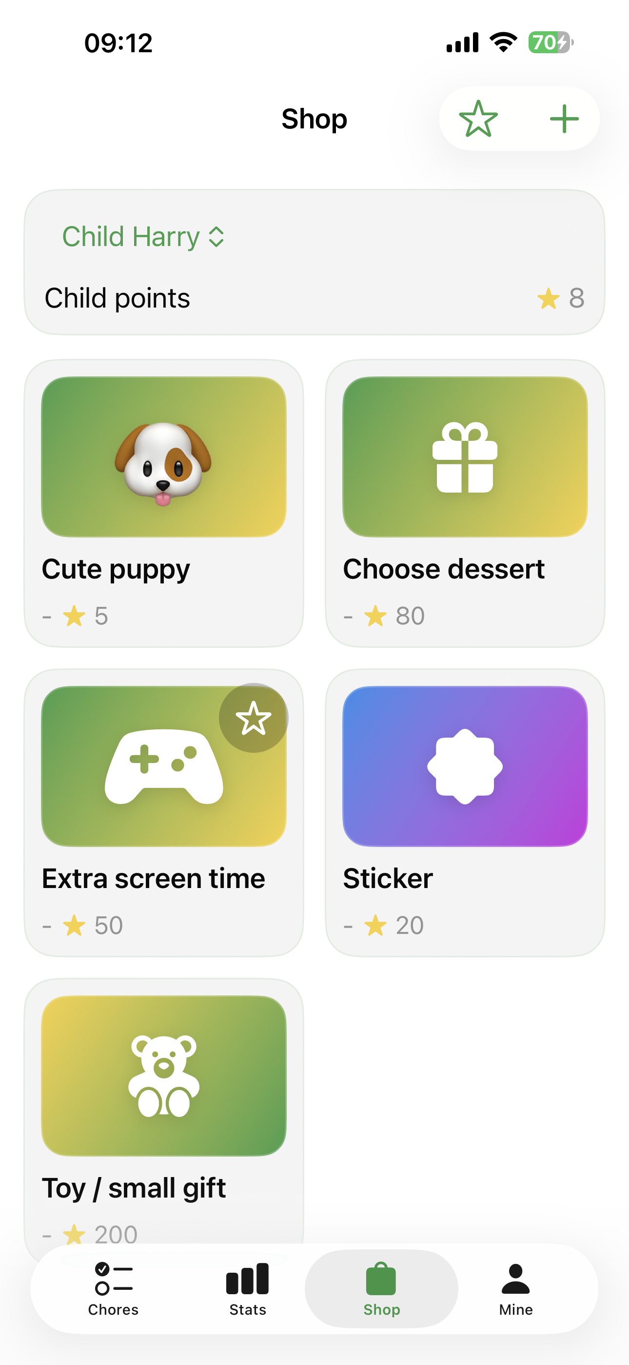 Monster Chores - Chore Points and Rewards