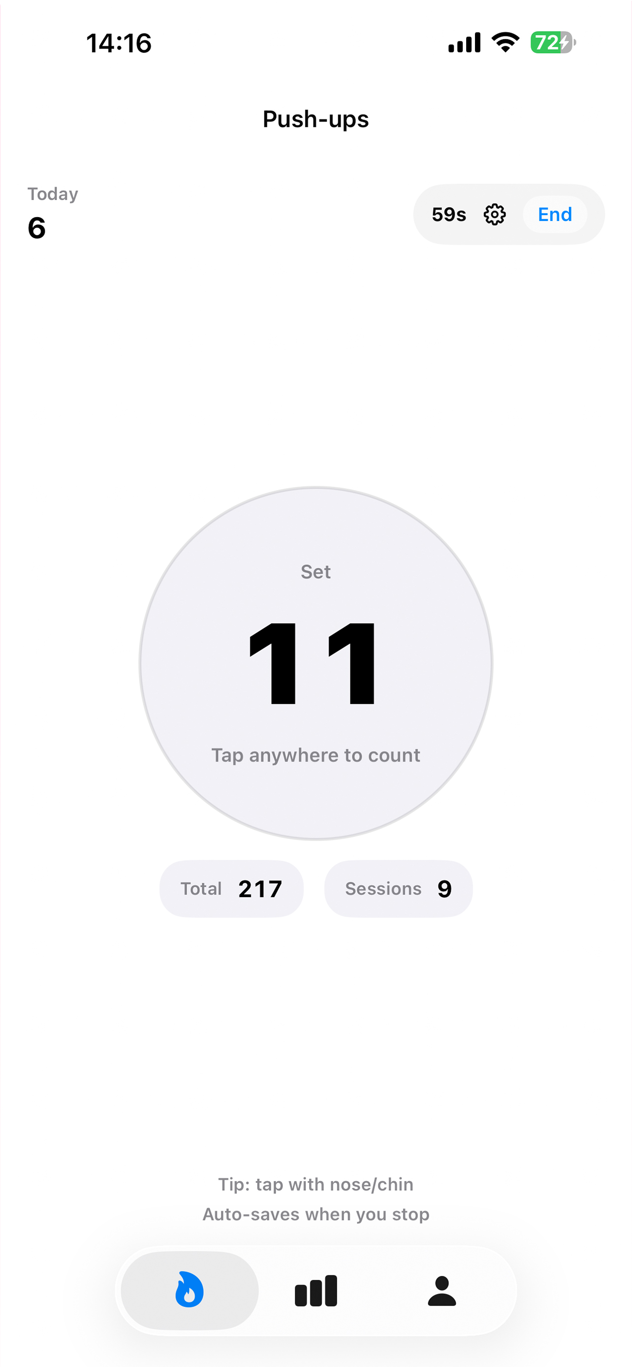 Pushup Log - Pushup Counting and Statistics